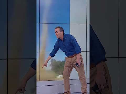 Remolino de polvo sorprende en Mulchén