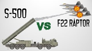 S-500 vs F22 Raptor| Can S-500 detect this fighter?