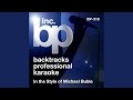 Put Your Head On My Shoulder Karaoke Instrumental Track In The Style Of Michael Buble
