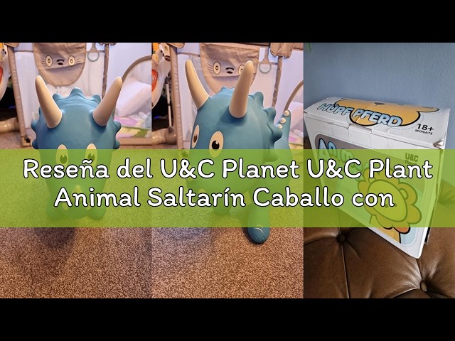 Vídeo relacionado con U&C Plant Animal Saltarín Caballo con Bomba Saltador niños Animal de Salto Saltar para niños de 1 a 6 años Bouncy Animal para Bebes & niño pequeño Sin BPA,Jirafa