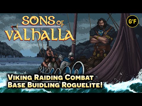 VIKING Base Building & Combat Roguelite with AWESOME Pixel Art! [ SONS OF VALHALLA ] Gameplay