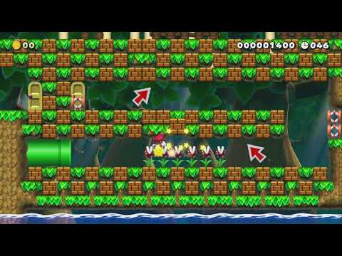 ちょい難?ジャングルで50秒SUPEEDRUN ! by Dolphinだお - Super Mario Maker 2 - No Commentary 1bt