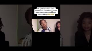 Throwback to Chloe and Halle joining their own zoom performance💀😭 #chloe #halle #singer