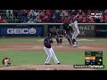 Backdoor two-seam fastball with late life. Righty-Righty! Wow!