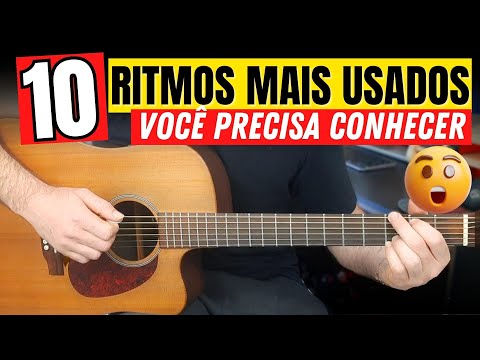 Os 10 Ritmos MAIS TOCADOS no Brasil - Batidas e Levadas no Violão 🎸