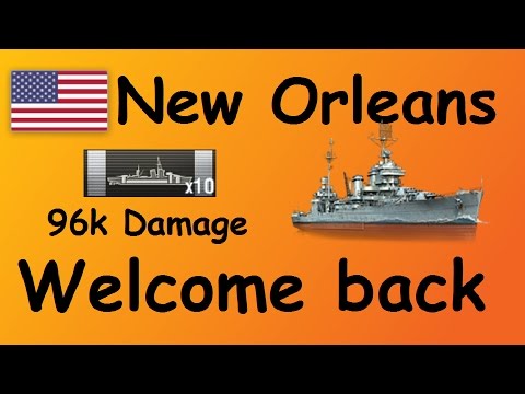 World of Warships | New Orleans 10 Zitas 96k damage Gameplay - German Deutsch WoWs