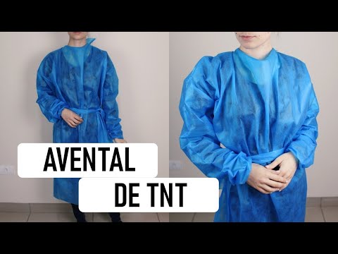 Part of a video titled Como fazer avental de tnt | CORTE E COSTURA - YouTube