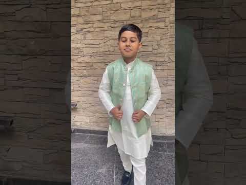 Swagat With Koti Bluehills Soft Silk  Boys Kurta Pyjama