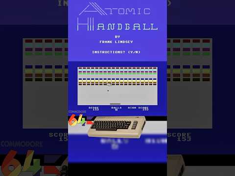 ATOMIC HANDBALL(1985) Commodore 64 #shorts #atomichandball #commodore64 #retrogaming #1985 #retro