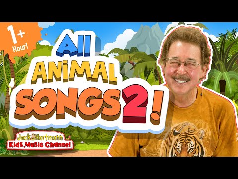 All Animal Songs 2! | Over ONE HOUR of Fun Animal Songs for Kids! | Jack Hartmann