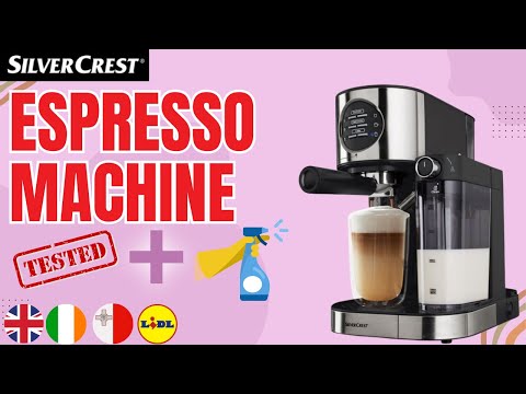 ESPRESSO MACHINE + CLEANING MACHINE SilverCrest SEMM 1470 A1 UK ENGLISH MALTESE IL-LINGWA LIDL