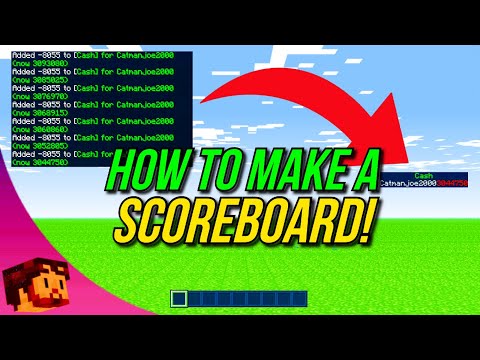Minecraft Bedrock - How To Make A Scoreboard Quickly & Easily! - PS4, MCPE, Xbox, Windows & Switch