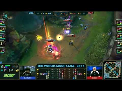 H2K vs EDG: Forgiven Double Kill Worlds 2016