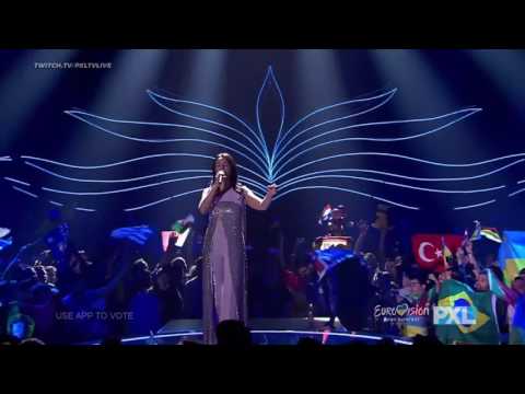 Eurovision 2017 man shows his butt during Jamala performance