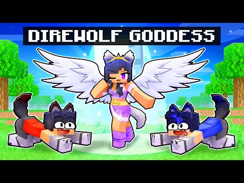 Playing as a DIREWOLF GODDESS in Minecraft!