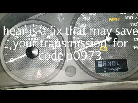 How to fix a Slipping transmission 05 chevy malibu p0973
