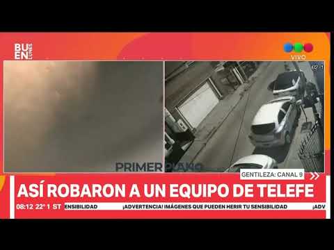 ASALTARON PERIODISTAS EN VILLA SARMIENTO Y SIGUIERON TRANSMITIENDO CON LAS CÁMARAS