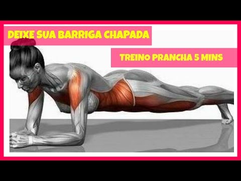 DEIXE SUA BARRIGA CHAPADA | TREINO PRANCHA 5 MINUTOS