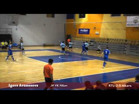 RTU vs FK Nikars 03.04.2011 Latvijas telpu futbola čempionāts 2010/2011