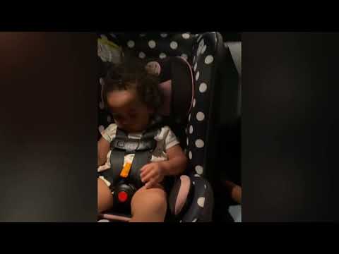 Rayne falls asleep while eating a cracker.