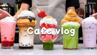 🍉지치고 힘들 땐 음료 ASMR로 힐링해요/주중의 여유로움/2시간 모음👏2 Hours Vlog/Cafe Vlog/ASMR/Tasty Coffee