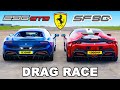 Ferrari 296 GTB v Ferrari SF90: DRAG RACE