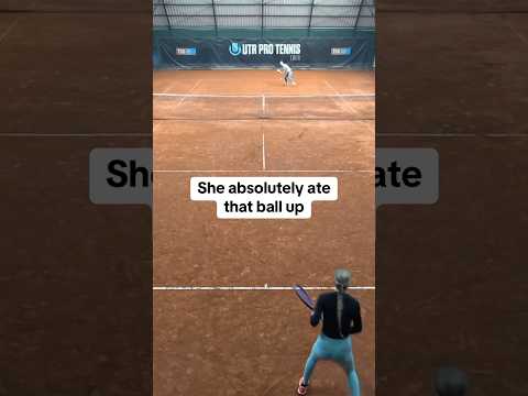 UTR PTT player Ema Mravcova (UTR 9.74) smokes a winner up the line after being given a soft ball ☄️