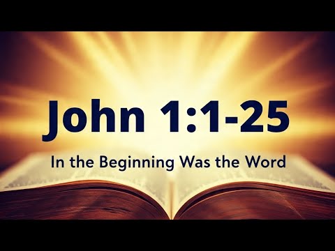 The GOSPEL of JOHN Chapter 1:1–25 (KJV) | SCRIPTURE Reading#Bible #john