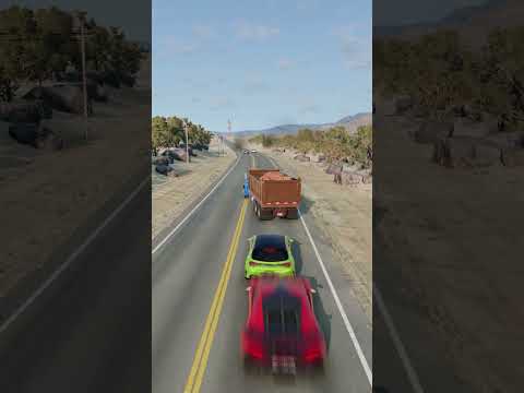 Realistic Highway Car Crashes #219 #shorts #beamngdrive