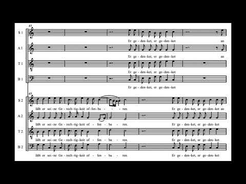 Singet dem Herrn (J. Pachelbel) Score Animation