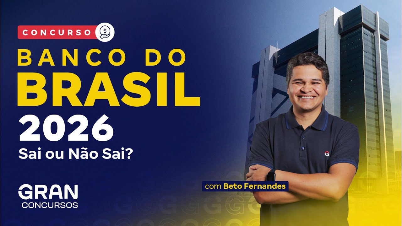 Concurso Banco do Brasil | Expectativas para 2026: Saiba o que esperar! com Beto Fernandes