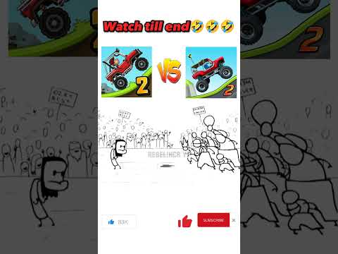 Hill climb racing 2 vs MMX hill dash 2 🤣🤣🤣 watch till end #shorts #hcr2 #funny #viral