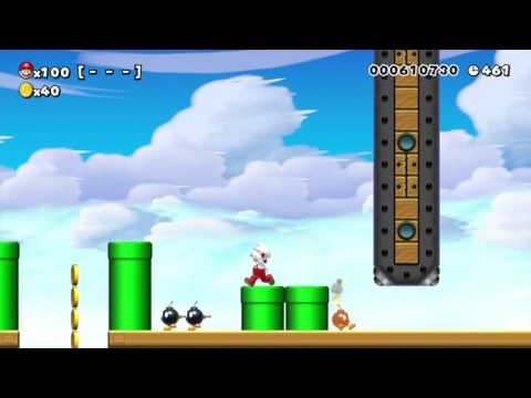 Super Mario Maker - Random Level - Bowser Jr's Airship by Luke - No Commentary 1AB
