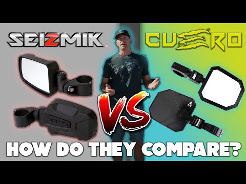 Seizmik Pursuit Side Mirrors vs Chupacabra Offroad Cuero Mirrors Comparison