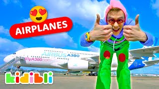 Discover Airplanes for kids! | Educational Videos for Kids | Kidibli