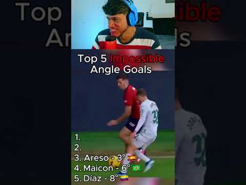 top 5 gols em angulos impossíveis