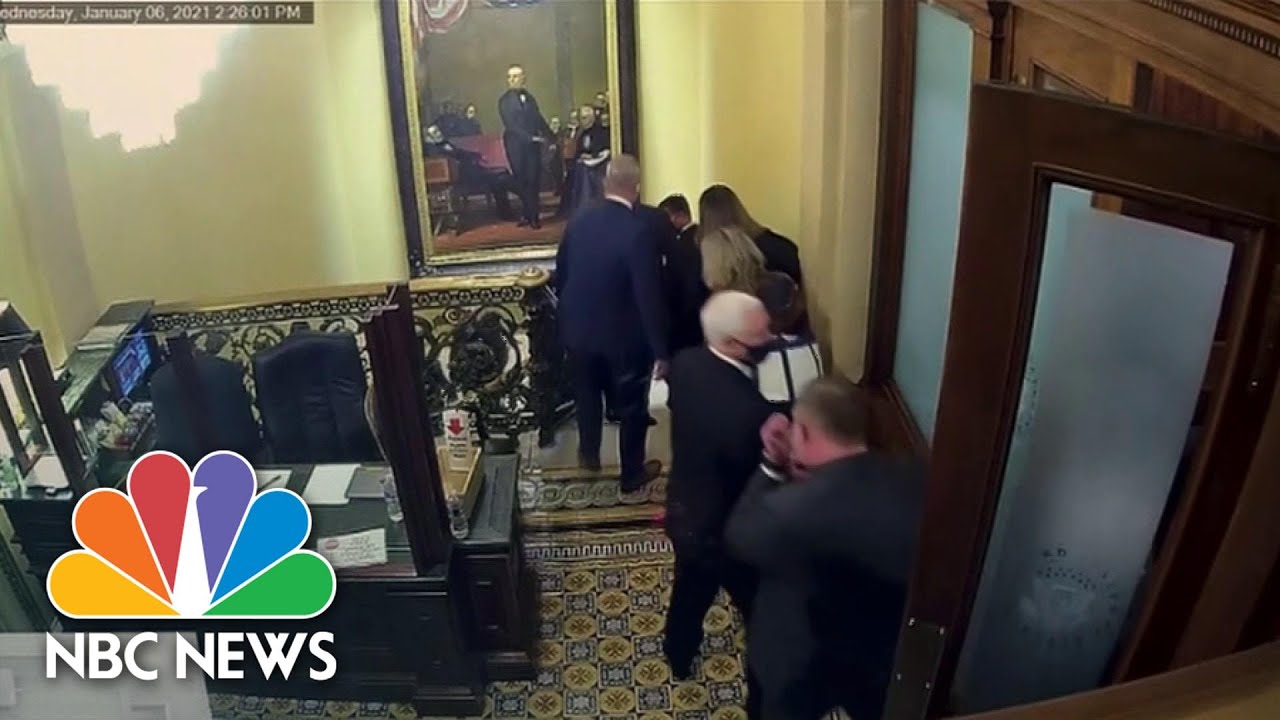 Impeachment Managers Show Video Of Pence Being Rushed Away From Capitol Rioters | NBC News - YouTube