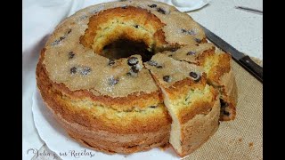 Bizcocho de yogur con pepitas de chocolate😍IRRESISTIBLE!