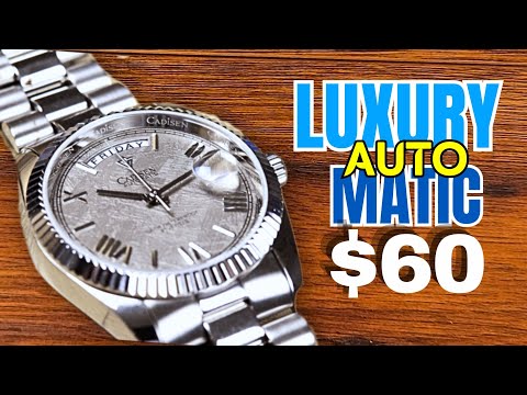 The ALMOST PERFECT Rolex Day Date Homage by Cadisen Meteorite Dial C8185 Automatic Review