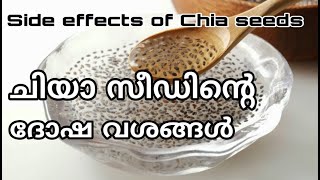 ചിയാ സീഡിന്റെ ദോഷവശങ്ങൾ || side effects of chia seeds malayalam