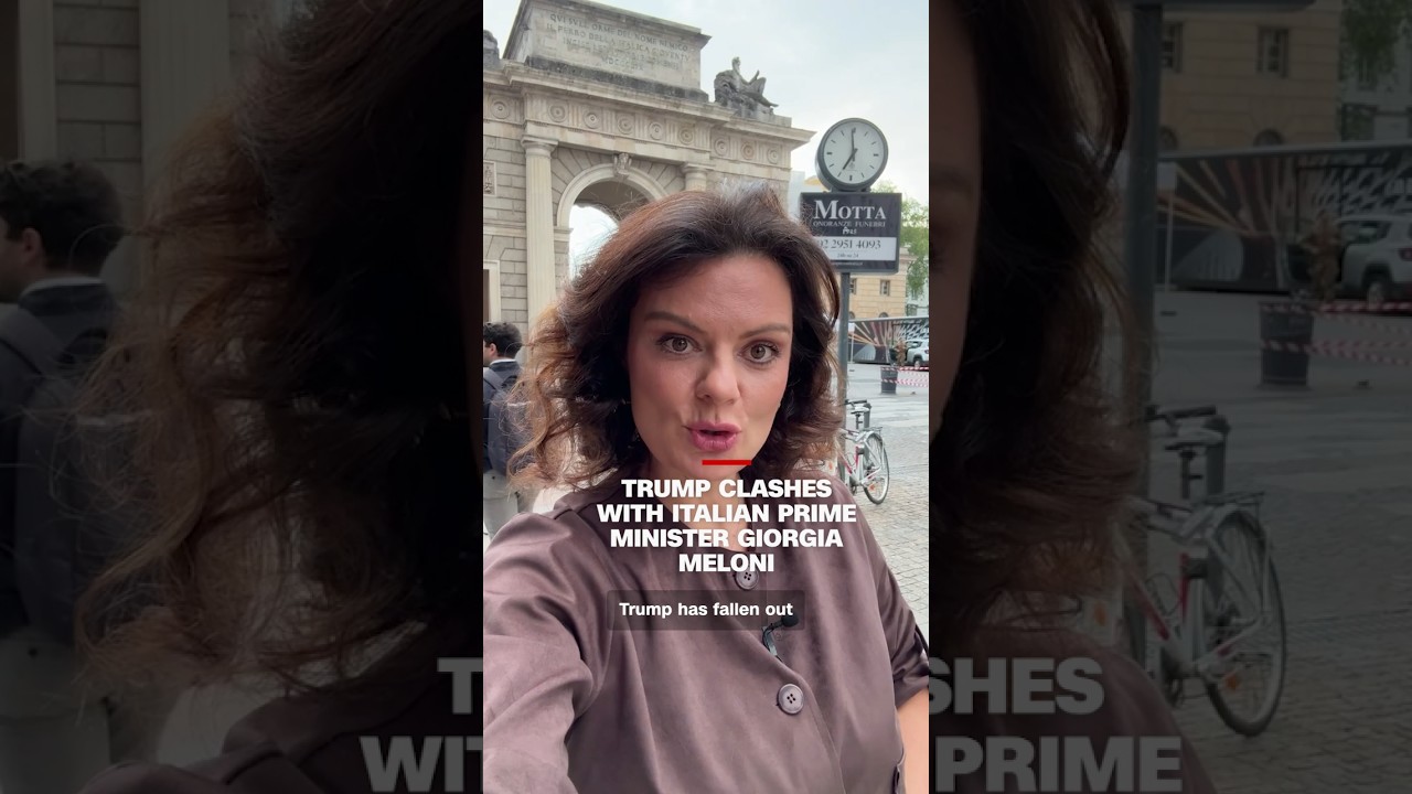 Trump clashes with Italian Prime Minister Giorgia Meloni