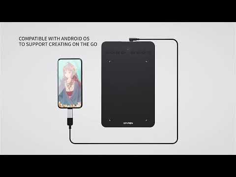 XPPen Deco Mini7 7x4.3" Graphics Tablet, 8 Keys, 60° Tilt Support for Android, Mac, Windows, Chrome