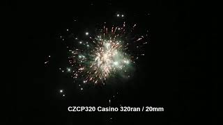 Kompaktní ohňostroj 320 ran / 20mm Casino