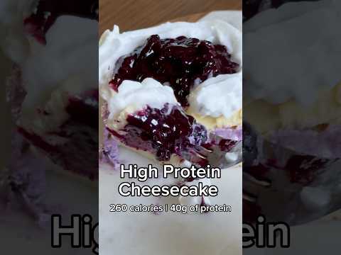 High Protein Cheesecake #healthyrecipe #healthyrecipe #highprotein #healthyfood #shorts