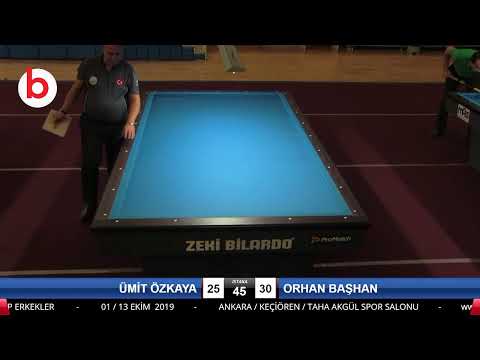 ÜMİT ÖZKAYA & ORHAN BAŞHAN Bilardo Maçı - 2019 TÜRKİYE KUPASI 2.ETAP ERKEKLER-1.ÖN ELEME