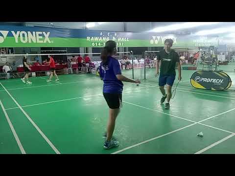 Badminton QF 12th Rawang Open Mixed Double Open Tour- Jin Hwa / Erica Khoo Vs Jing Ren / Tong Xin