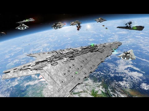 Epic Cinematic Space Battle - Star Wars: Empire At War Remake NPC Battle #5
