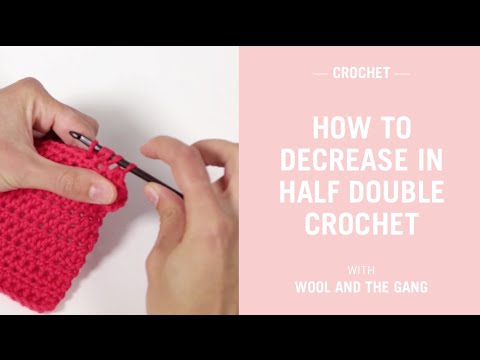 How to decrease in half double crochet