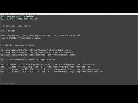 Guix package some database configuration/loading functionality