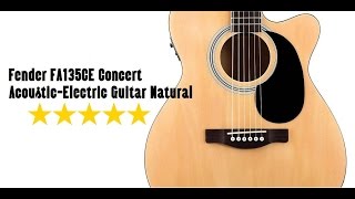 Video thumbnail for Fender FA135CE Concert Acoustic-Electric Guitar Natural by Aditya S